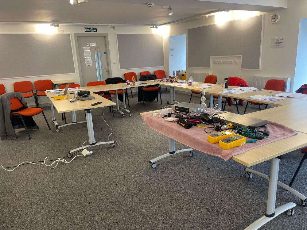 Inside the Portsmouth PAT testing training room